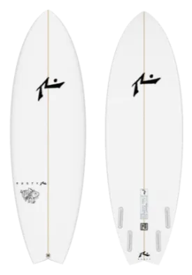 421 Fish 5'10" x 21.0 X 2.38 - 34.00L, Dove, 4x  Futures Fin Boxes, PU - ID:926322