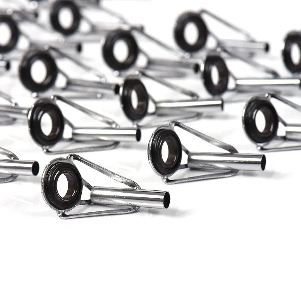 80Pcs Fishing Rod Guide Tip Repair Kit Set DIY Eye Rings Different Size Stainless Steel Frame With Box 2021 New In Fast Delivery