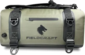 FIELDCRAFT SEA WOLF Waterproof Duffel Bag Inflatable Duffle Bag Backpack with Shoulder Straps for Outdoor Water Sports, Diving, Boating, Fishing, Kayaking, Camping, Hiking (Green, 60L)