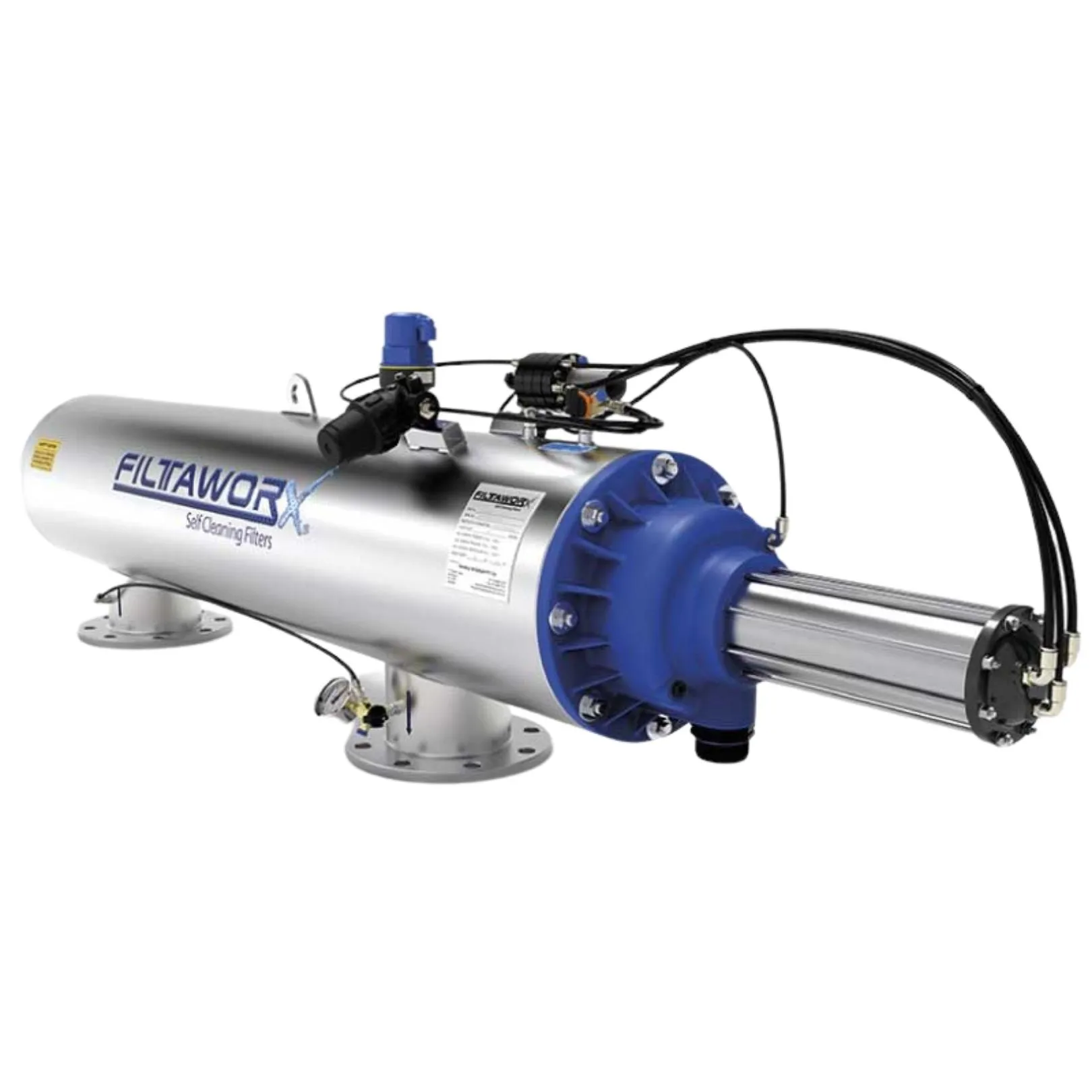 Filtaworx FW100EX 100mm Fully Automatic Self-Cleaning Horizontal Screen Filters with Hydraulic DP Rinse Controller - 5603cm² (660-1660LPM)