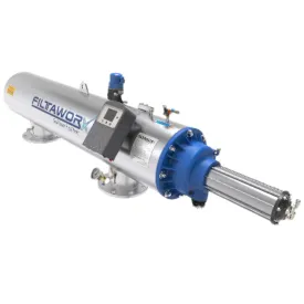 Filtaworx FW350-EL 350mm Fully Automatic Self Cleaning Horizontal Screen Filters with 240v AC Electric Controller - 12170cm² (230-15,000LPM)