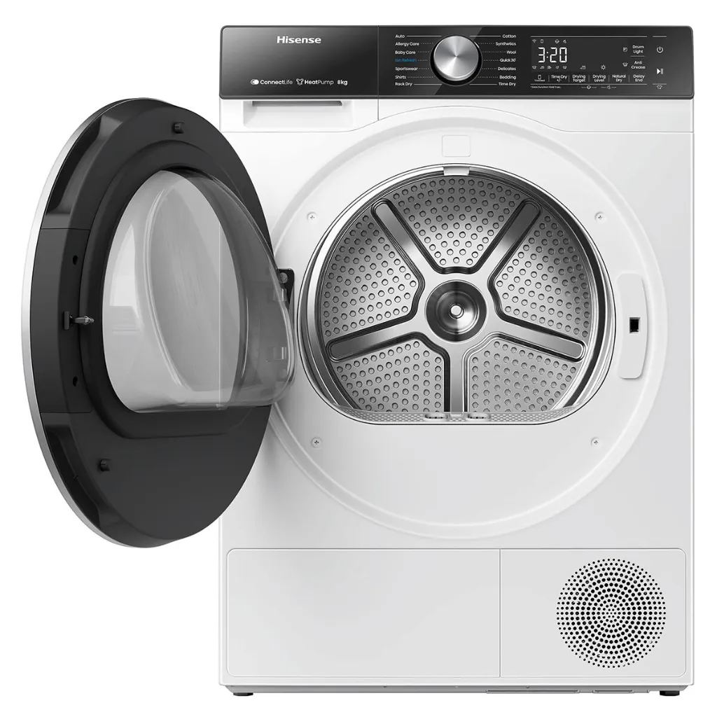 Hisense HDFS80HE 8kg White Heat Pump Dryer
