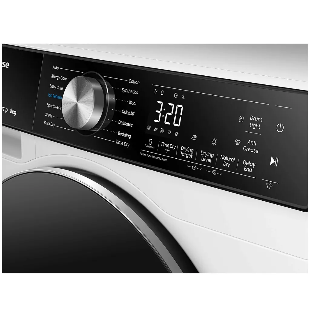 Hisense HDFS80HE 8kg White Heat Pump Dryer