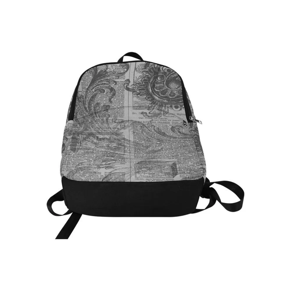 Laptop Backpack (Nylon) - Vintage Literary