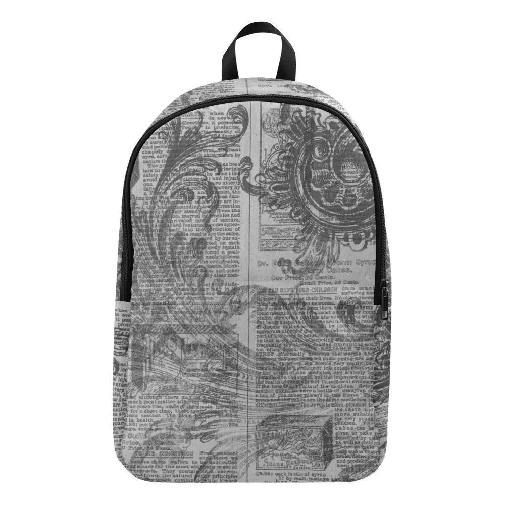 Laptop Backpack (Nylon) - Vintage Literary