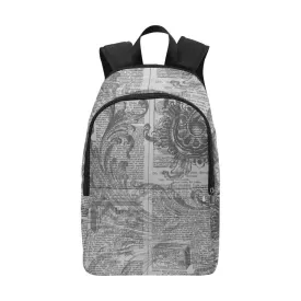 Laptop Backpack (Nylon) - Vintage Literary