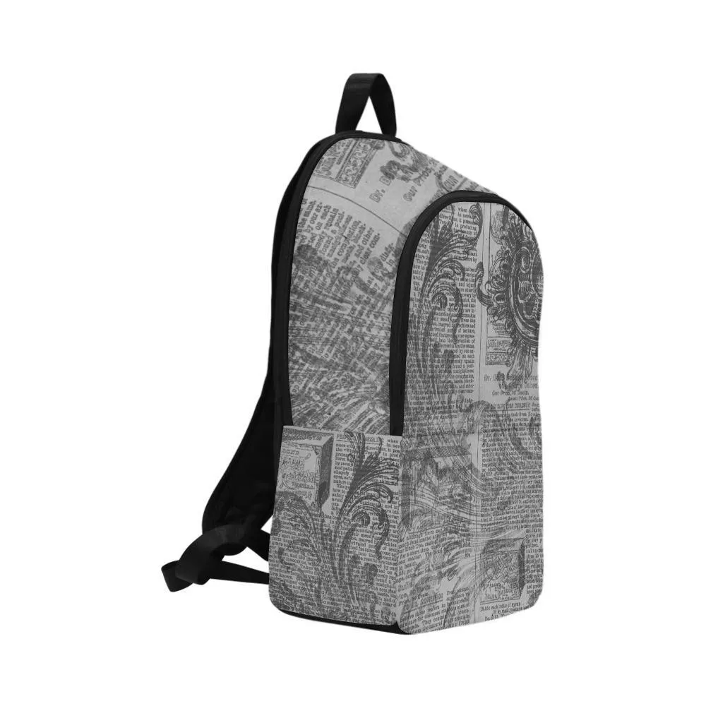 Laptop Backpack (Nylon) - Vintage Literary