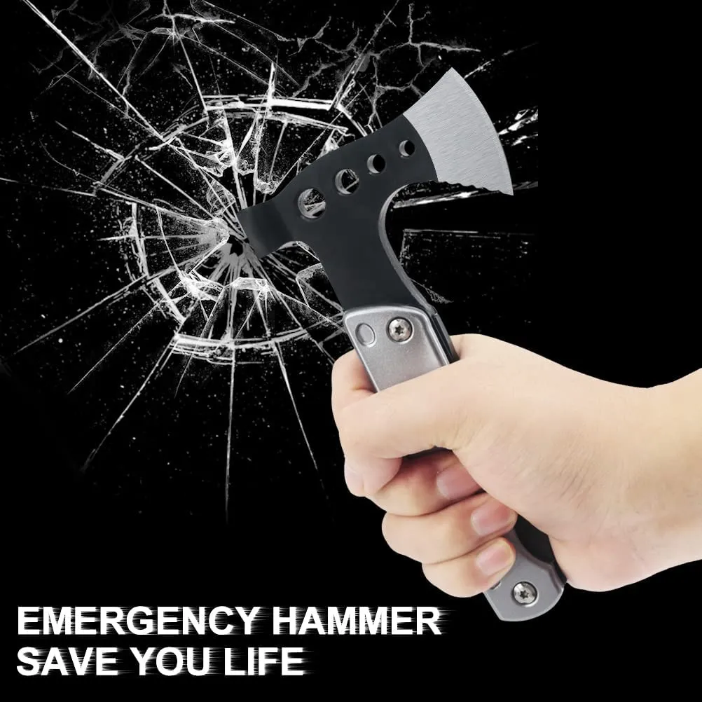 NewDoar Hammer Multitool Camping Accessories Survival Gear and Equipment Bottle Opener - Grey Axe