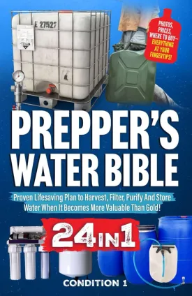 PREPPERS WATER BIBLE: Proven Lifesaving Plan to Harvest, Filter, Purify And Store Water When It Becomes More Valuable Than Gold! (PREPPER SURVIVAL BIBLE BOOK) Paperback  March 3, 2025