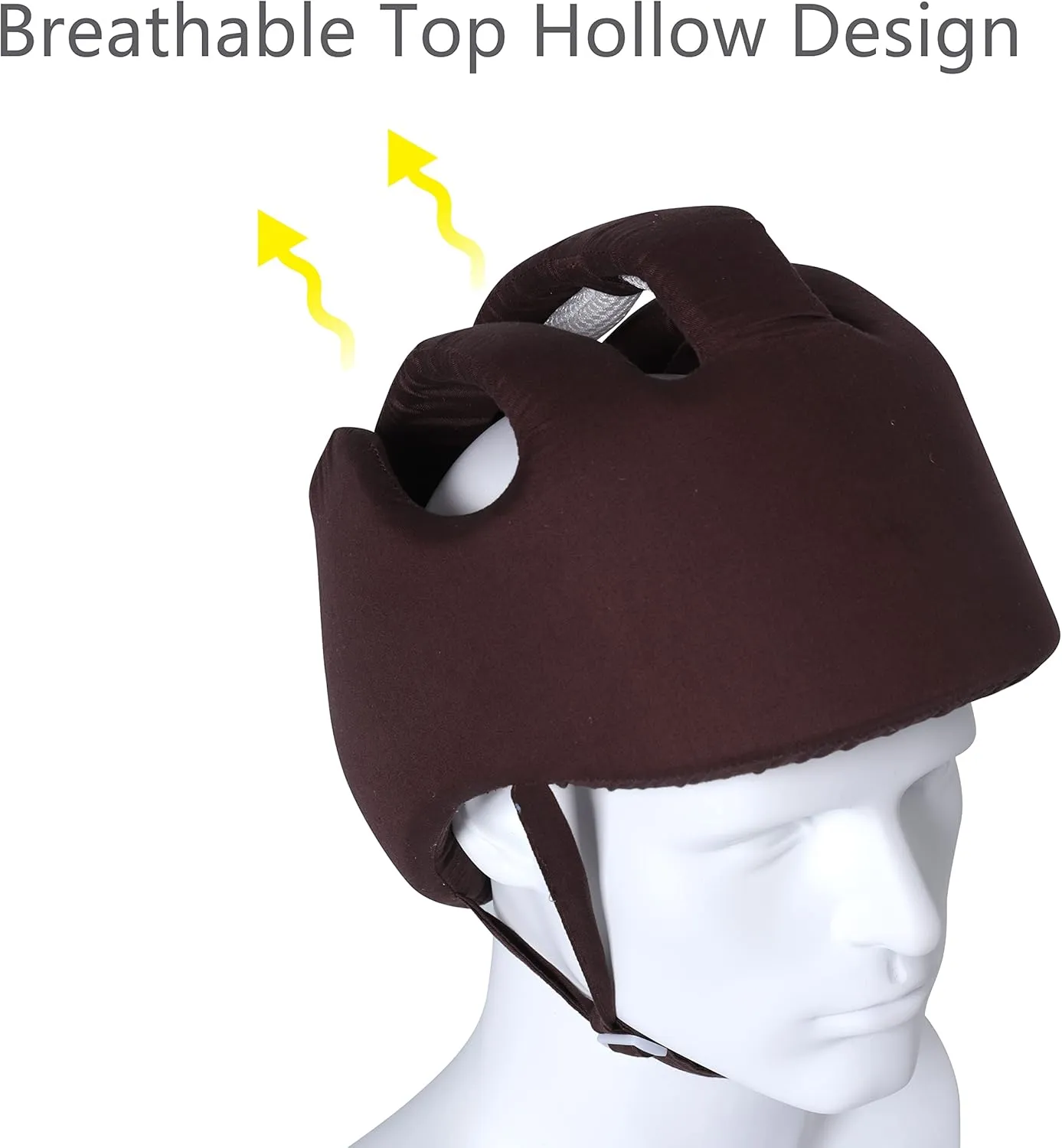 Thick Protection Helmet for Elderly Youth Adults,Head Protection for Elderly Falls,Soft Helmet for Epilepsy Seizures Prevent Head Injuries,Safety Bump Cap,for Home Gardening