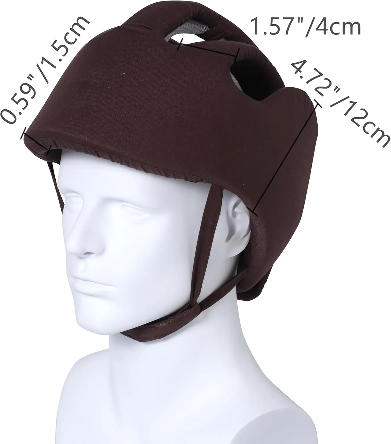Thick Protection Helmet for Elderly Youth Adults,Head Protection for Elderly Falls,Soft Helmet for Epilepsy Seizures Prevent Head Injuries,Safety Bump Cap,for Home Gardening